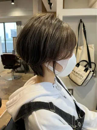 ショート 髪質改善×韓国ヘア 透け感カラーやまたつのヘアスタイル