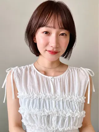 ショート カラー パーマ kazuki【顔周り ×レイヤーカット】のヘアスタイル
