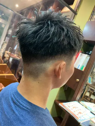 ショート メンズ カット特化美容師 齋藤桐のヘアスタイル