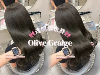 ロング カラー Rio🎀ブリーチ なし透明感♡顔周り♡のヘアスタイル