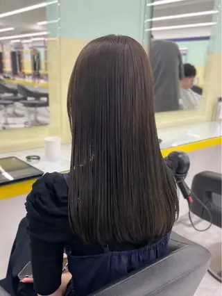 ロング カラー ヘアアレンジ 流行りの透明感カラー ×縮毛矯正🤍ユウのヘアスタイル