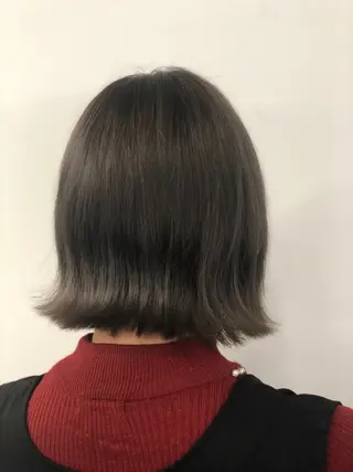 ミディアム ❤️可愛いハイトーン ならMINATOのヘアスタイル