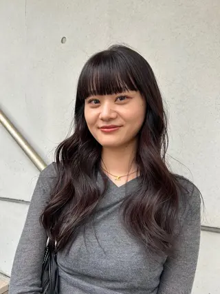 ロング ayano/パーマ/ 暖色カラーのヘアスタイル