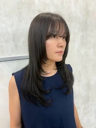 ロング カラー tokute 片岡心🐥のヘアスタイル
