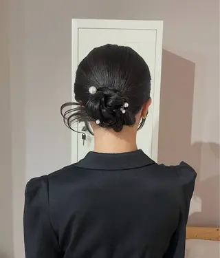 ヘアアレンジ 🎀韓国レイヤー/ 🫧透明感カラーのヘアスタイル