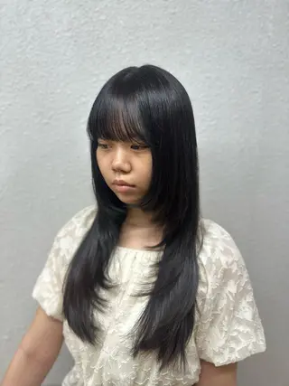 ロング 濱本 樹蘭のヘアスタイル