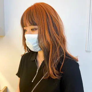 カラー 盛れるレイヤー× ウルフMari🪽のヘアスタイル