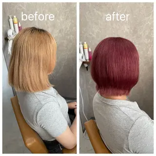 カラー Maison Toi 山﨑 麻生のヘアスタイル