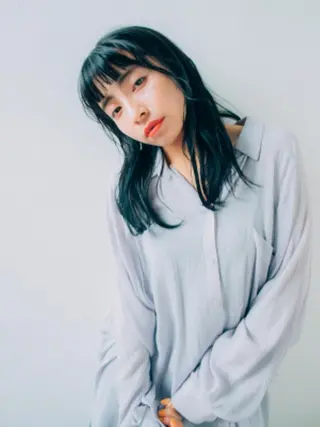 ミディアム カラー 髪質改善✨艶髪✨ 古寺隆佑のヘアスタイル