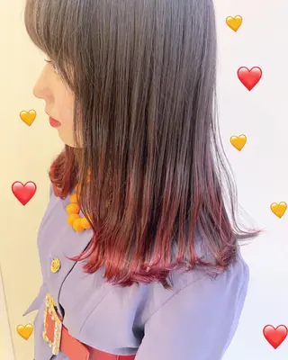 ミディアム カラー 新宿駅近♡個室 ♡関口三都季🌜のヘアスタイル
