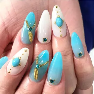 ネイル 渋谷/チップ長さ出し 👑アプレgel-xのネイルデザイン