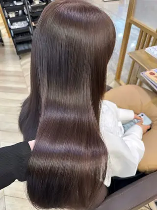 ロング 加藤 杏のヘアスタイル