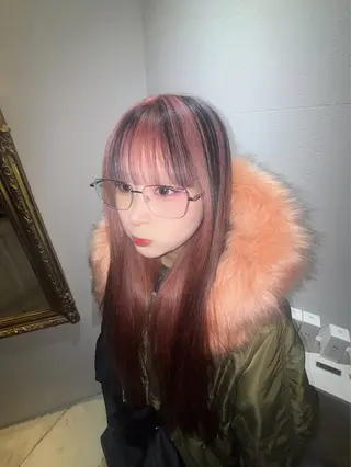 ロング レイヤー/ダブル カラー🌕YUKIのヘアスタイル