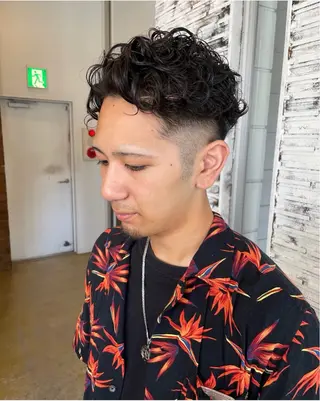 ショート パーマ メンズ メンズカット/パーマ 特化motooのヘアスタイル