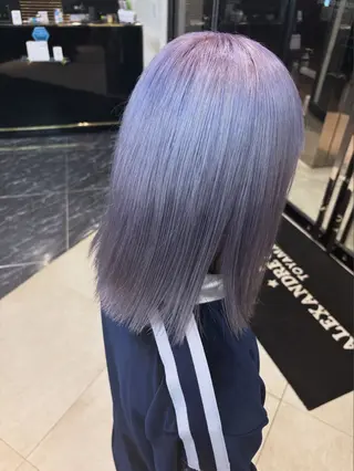 セミロング カラー 石崎 瀬那のヘアスタイル