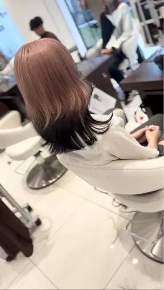 セミロング earth甲府昭和店 東 允のヘアスタイル