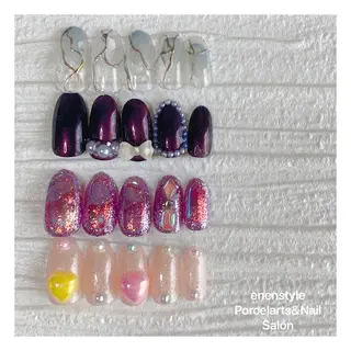 ミディアム ネイル 🐾enen style 🐾のネイルデザイン