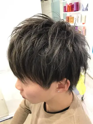 ショート メンズ レイヤーカット 西村あきやのヘアスタイル
