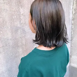 ミディアム カラー 中川 竜誠のヘアスタイル