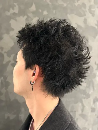 ミディアム メンズカット ⚡️aco⚡️のヘアスタイル