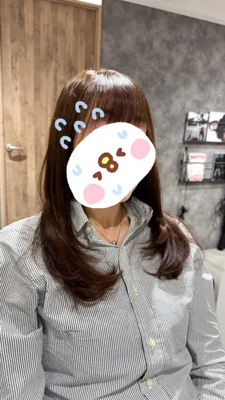 ロング ツヤツヤ縮毛矯正 /美髪カラー 小山のヘアスタイル