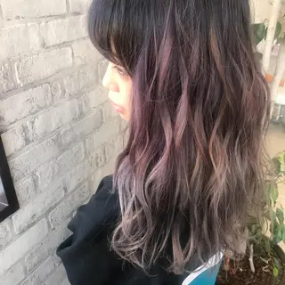 ロング カラー Oopsレイヤー 加藤澄都のヘアスタイル