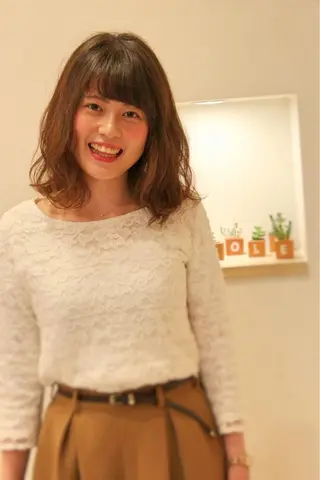 ミディアム 川口 達史のヘアスタイル