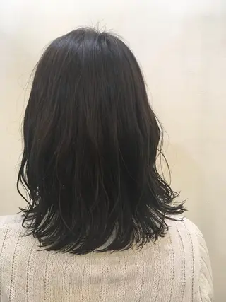 ミディアム カラー パーマ Lagom なかだのヘアスタイル