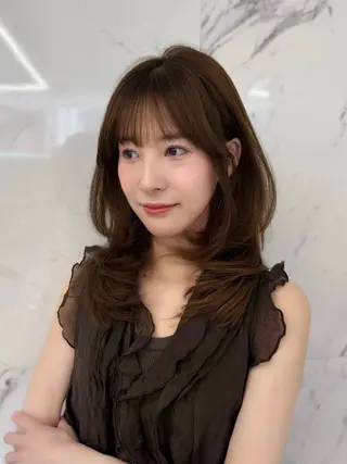ミディアム parvemix平野 真央🎀💞のヘアスタイル