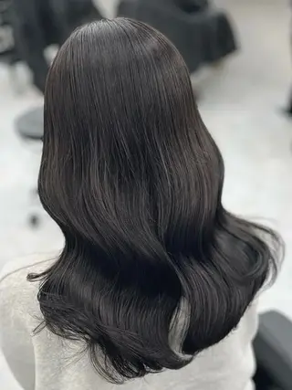 ロング カラー 髪質改善Ⅰ透明感 艶カラーⅠたつやのヘアスタイル