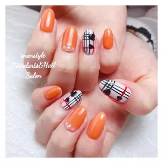 ミディアム ネイル 🐾enen style 🐾のネイルデザイン