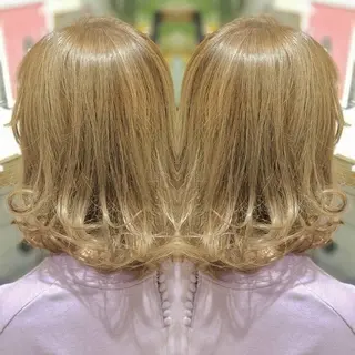 ミディアム カラー マエダ タクヤのヘアスタイル