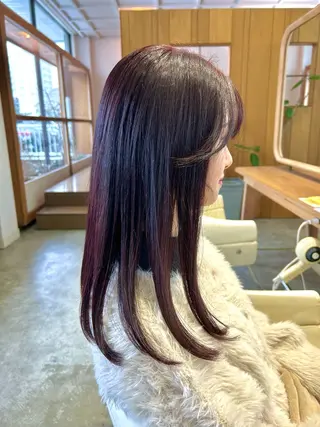 セミロング カラー 佐藤 悠生 メンズパーマ.カットのヘアスタイル