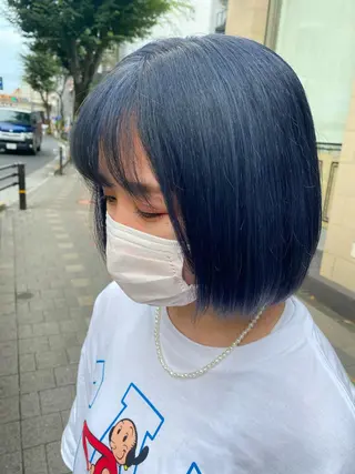 ショート カラー ヘアアレンジ TSUNA 🌙 Lim 五反田のマツエク・マツパデザイン