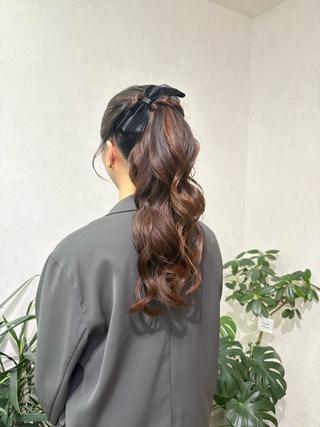 ロング ヘアセットサロン /上坪愛美のヘアスタイル