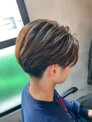 ショート ツイスパ/シャドウ 新井のヘアスタイル
