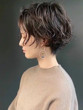 ショート エルロン 川上のヘアスタイル