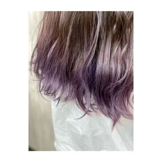 セミロング カラー 勝河 怜楊のヘアスタイル