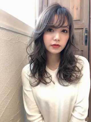ロング リーフ あんなのヘアスタイル