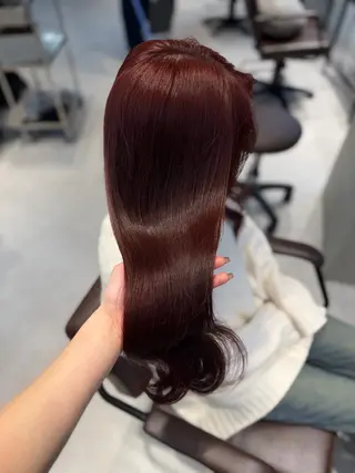 ロング カラー caho／大阪梅田 韓国ヘア♡のヘアスタイル