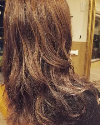 ロング カラー パーマ spa hair ark 富井直美のヘアスタイル