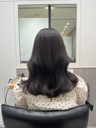 セミロング カラー 𝒢𝒾𝓇𝓁𝓎 ⑅　𝓎𝓊𝓀𝒶のヘアスタイル