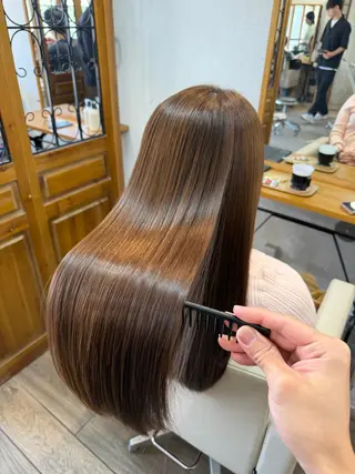 セミロング 奥野 蓮のヘアスタイル