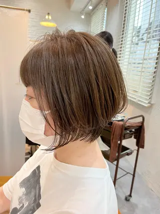 ショート カラー 襟足でお悩みの方✂︎ くびれ職人ハシモトのヘアスタイル