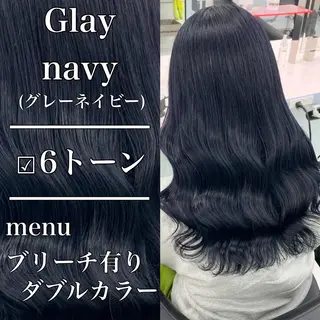 セミロング カラー レイヤー×透明感カラ ーHAYATOのヘアスタイル