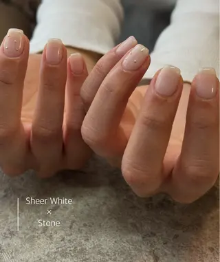 ネイル ニュアンスネイル⌇ Rukka💅🫧のネイルデザイン