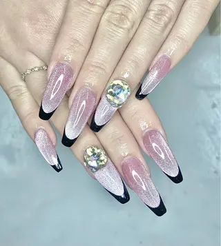 ネイル 🎀kira 長さだし💗モチ最高のネイルデザイン