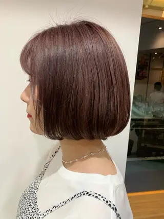ショート カラー 名駅🦢大人艶カラー 🪽カミヤアカネのヘアスタイル