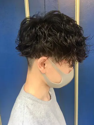 ショート パーマ メンズ 🦩パーマン🦩佐藤 航太のヘアスタイル
