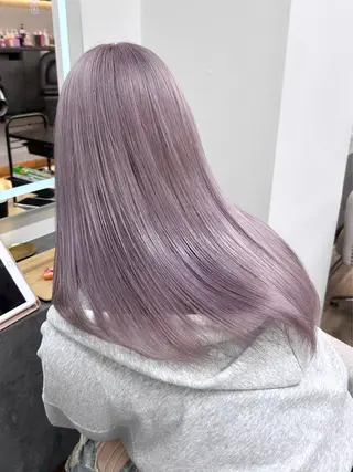 セミロング カラー Ayame / ハイトーンカラーのヘアスタイル